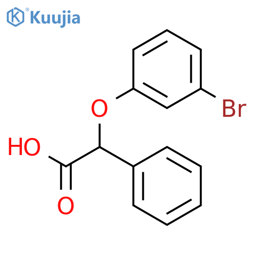 2-(3-bromophenoxy)-2-phenylacetic acid structure