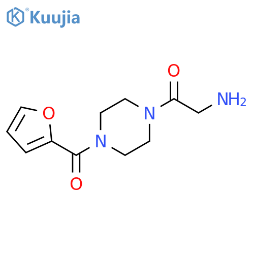 2-amino-1-4-(furan-2-carbonyl)piperazin-1-ylethan-1-one structure