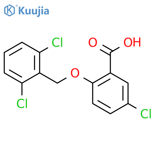 5-Chloro-2-(2,6-dichlorobenzyl)oxybenzoic Acid structure