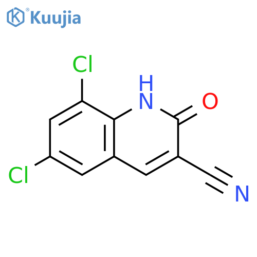 6,8-dichloro-2-oxo-1,2-dihydroquinoline-3-carbonitrile structure