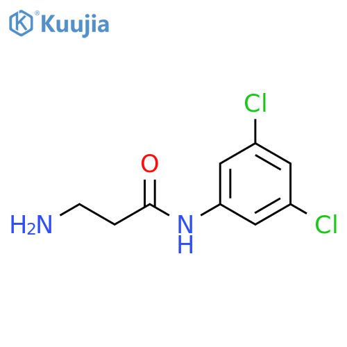 3-amino-N-(3,5-dichlorophenyl)propanamide structure