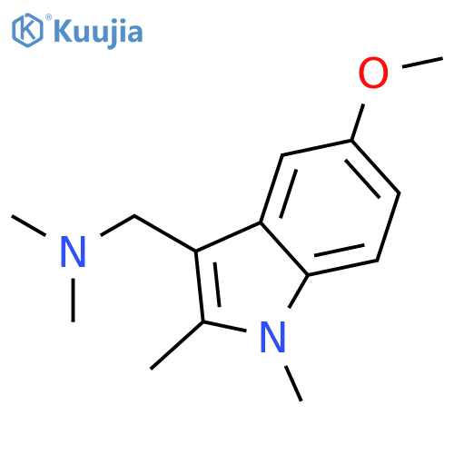 [(5-Methoxy-1,2-dimethyl-1H-indol-3-yl)methyl]-dimethylamine structure