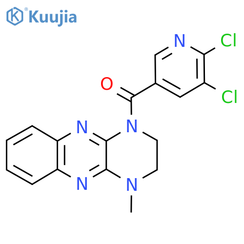 2,3-dichloro-5-{4-methyl-1H,2H,3H,4H-pyrazino[2,3-b]quinoxaline-1-carbonyl}pyridine structure