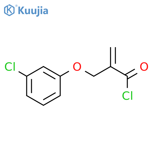 2-Propenoyl chloride, 2-[(3-chlorophenoxy)methyl]- structure