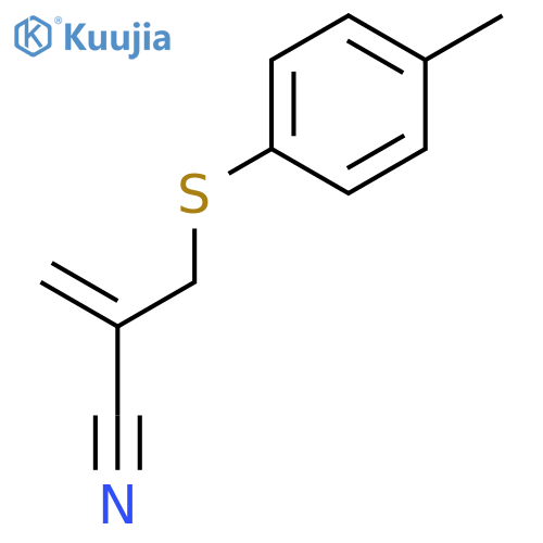 2-Propenenitrile, 2-[[(4-methylphenyl)thio]methyl]- structure