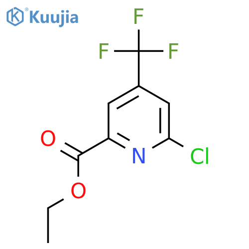 Ethyl 6-chloro-4-(trifluoromethyl)picolinate structure