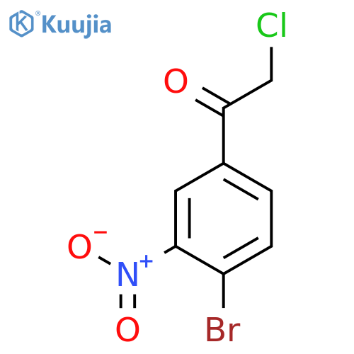 1-(4-bromo-3-nitrophenyl)-2-chloroethan-1-one structure