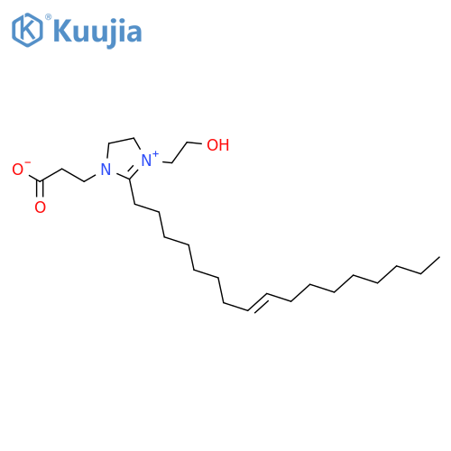 3-[2-[(z)-heptadec-8-enyl]-3-(2-hydroxyethyl)-4,5-dihydroimidazol-3-ium-1-yl]propanoate structure
