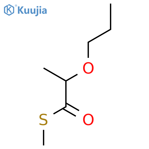 S-methyl 2-propoxypropanethioate structure