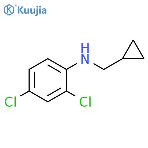 2,4-dichloro-N-(cyclopropylmethyl)aniline structure