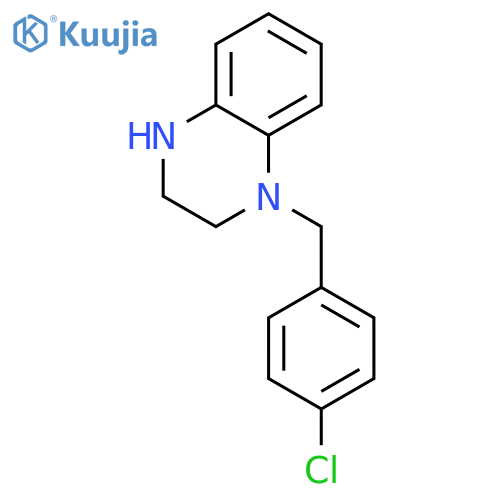 1-(4-CHLORO-BENZYL)-1,2,3,4-TETRAHYDRO-QUINOXALINE DIHYDROCHLORIDE structure