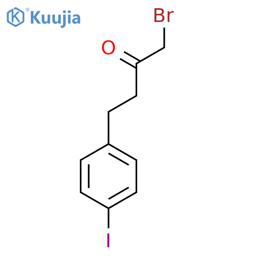 1-Bromo-4-(4-iodophenyl)butan-2-one structure