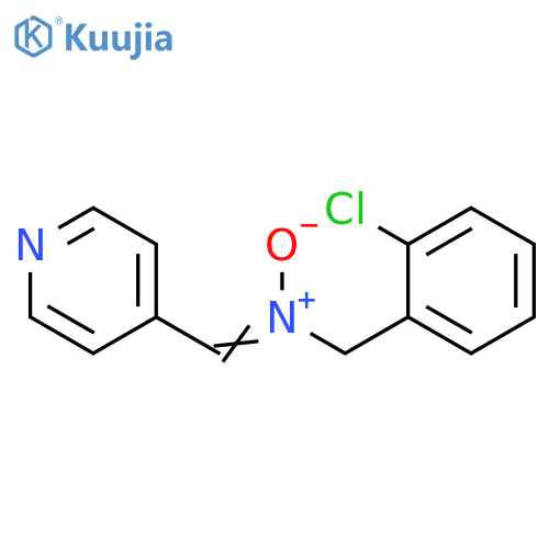 (Z)-[(2-chlorophenyl)methyl](oxido)[(pyridin-4-yl)methylidene]azanium structure