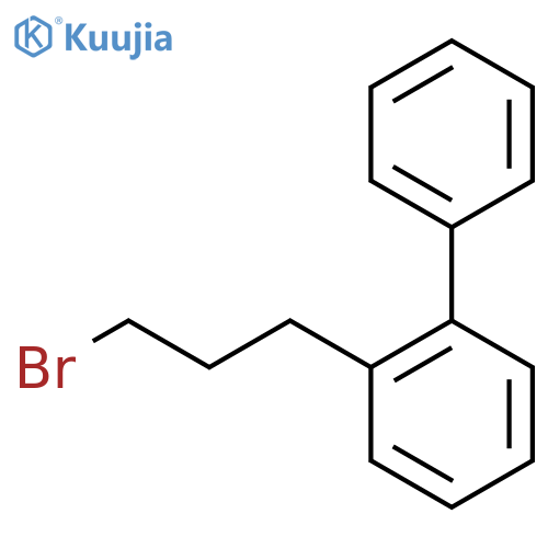 1-(3-bromopropyl)-2-phenylbenzene structure