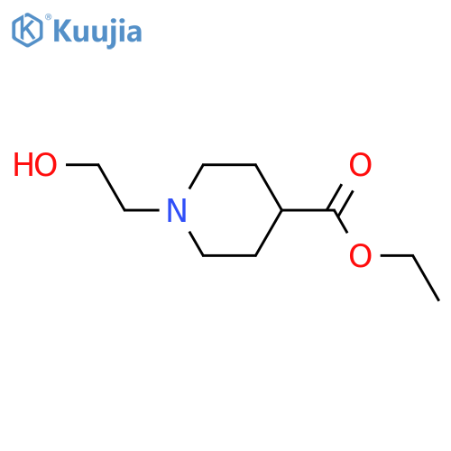 Ethyl 1-(2-hydroxyethyl)piperidine-4-carboxylate structure