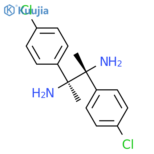 rel-(2R,3S)-2,3-bis(4-chlorophenyl)butane-2,3-diamine structure