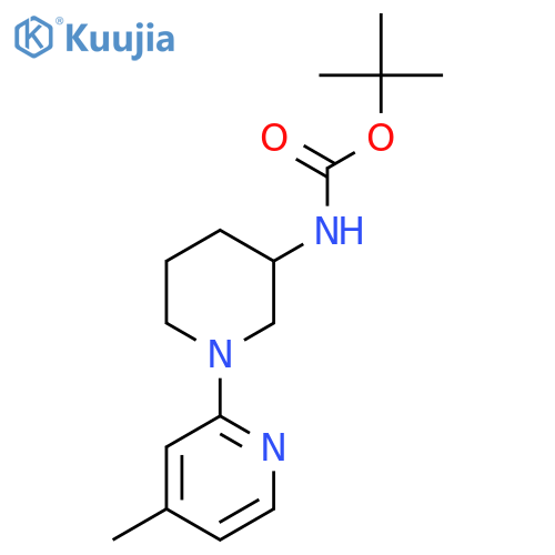 N-[1-(4-Methyl-2-pyridinyl)-3-piperidinyl]carbamic acid tert-butyl ester structure
