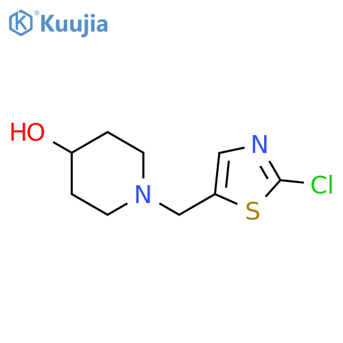 1-[(2-Chloro-5-thiazolyl)methyl]-4-piperidinol structure