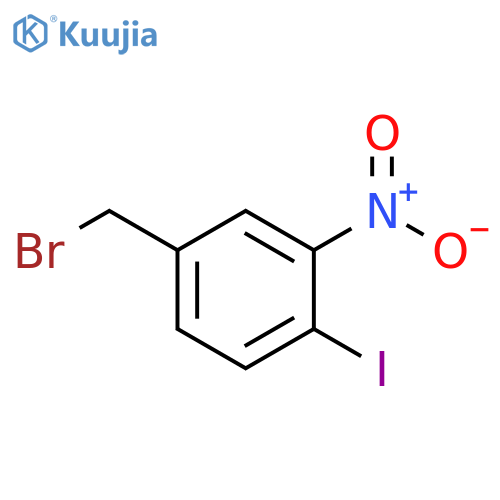 4-(bromomethyl)-1-iodo-2-nitrobenzene structure