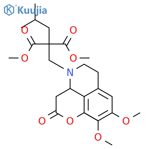 Propanedioic acid,[[1-(2-ethoxy-2-oxoethyl)-3,4-dihydro-6,7-dimethoxy-2(1H)-isoquinolinyl]methyl](2-methylpropyl)-,dimethyl ester (9CI) structure