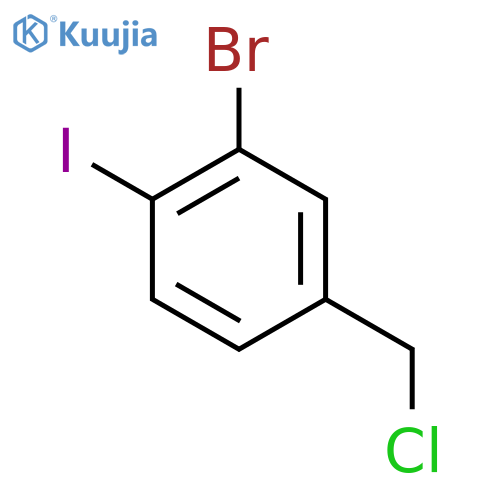2-bromo-4-(chloromethyl)-1-iodobenzene structure