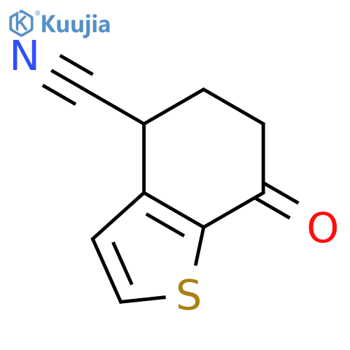 4,5,6,7-Tetrahydro-7-oxo-benzobthiophene-4-carbonitrile structure