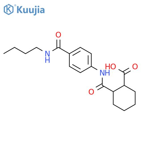2-({4-(Butylamino)carbonylanilino}carbonyl)-cyclohexanecarboxylic Acid structure