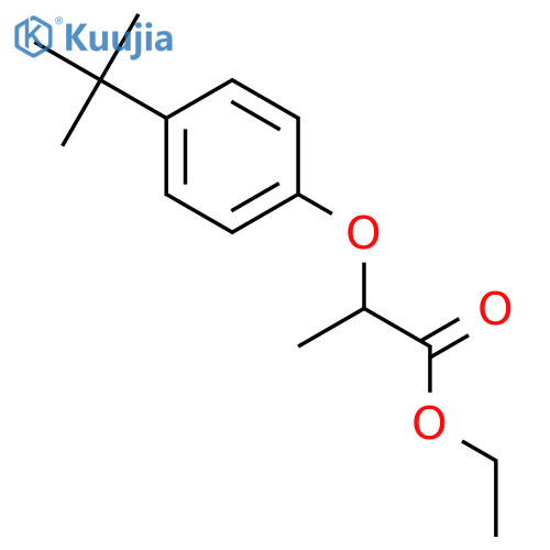 ethyl 2-[4-(1,1-dimethylethyl)phenoxy]propionate structure