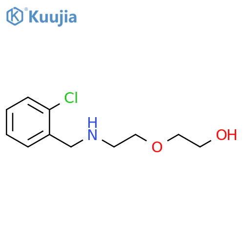 2-(2-{(2-chlorophenyl)methylamino}ethoxy)ethan-1-ol structure