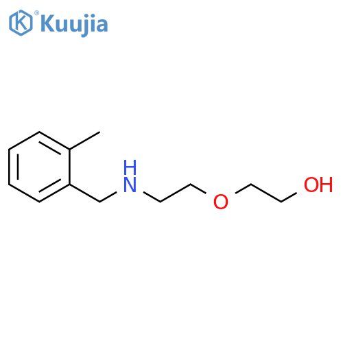 2-(2-{(2-methylphenyl)methylamino}ethoxy)ethan-1-ol structure
