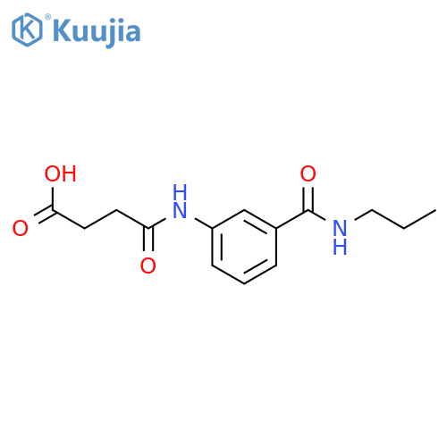4-Oxo-4-{3-(propylamino)carbonyl-anilino}butanoicacid structure