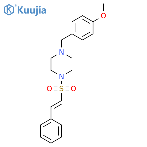 1-[(4-Methoxyphenyl)methyl]-4-(2-phenylethenesulfonyl)piperazine structure