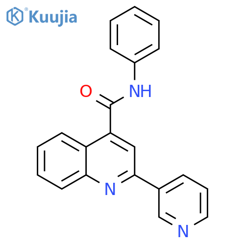N-phenyl-2-pyridin-3-ylquinoline-4-carboxamide structure
