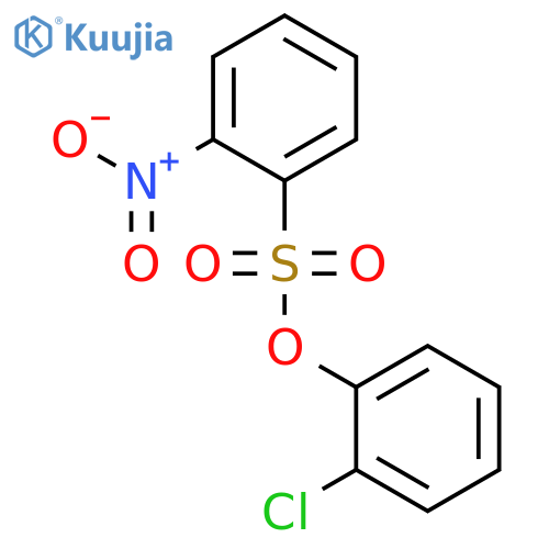 Benzenesulfonic acid,2-nitro-, 2-chlorophenyl ester structure