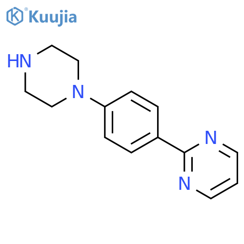 Pyrimidine, 2-[4-(1-piperazinyl)phenyl]- structure