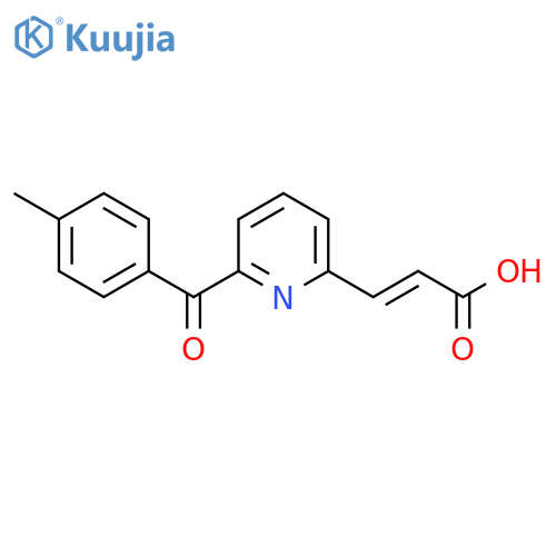 (E)-3-{6-(4-Toluoyl-2-pyridyl}-acrylic Acid structure
