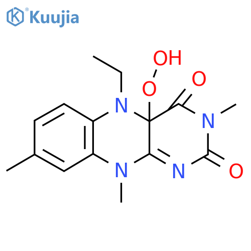 5-Ethyl-4a-hydroperoxy-3,8,10-trimethylbenzo[g]pteridine-2,4-dione structure