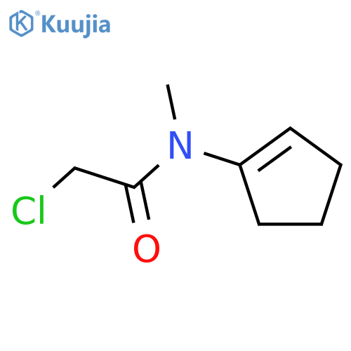 2-chloro-N-(cyclopent-1-en-1-yl)-N-methylacetamide structure
