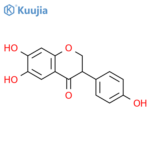 4H-1-Benzopyran-4-one,2,3-dihydro-6,7-dihydroxy-3-(4-hydroxyphenyl)- structure