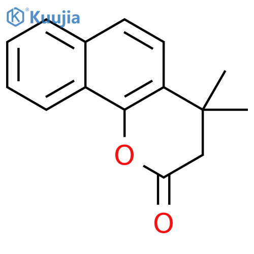 2H-Naphtho[1,2-b]pyran-2-one,3,4-dihydro-4,4-dimethyl- structure