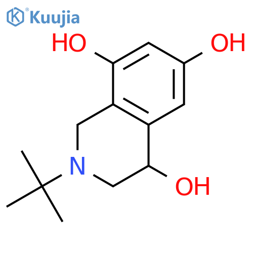 2-tert-Butyl-1,2,3,4-tetrahydro-isoquinoline-4,6,8-triol structure