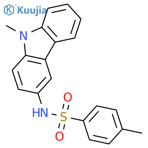 Benzenesulfonamide, 4-methyl-N-(9-methyl-9H-carbazol-3-yl)- structure