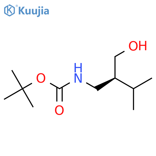(S)-2-(Tert-Butoxycarbonylaminomethyl)-3-methyl-1-butanol structure