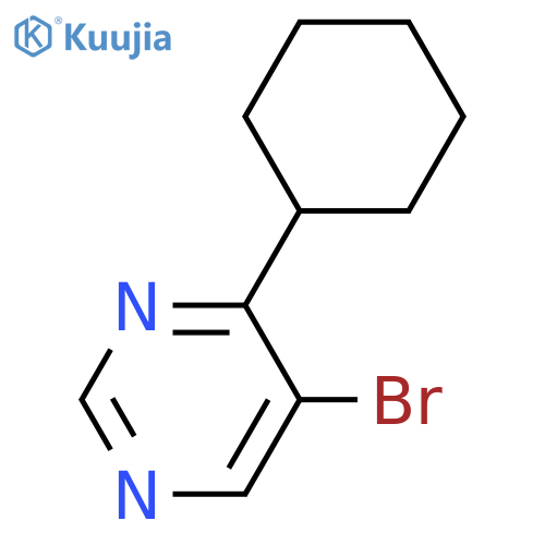 5-bromo-4-cyclohexylpyrimidine structure