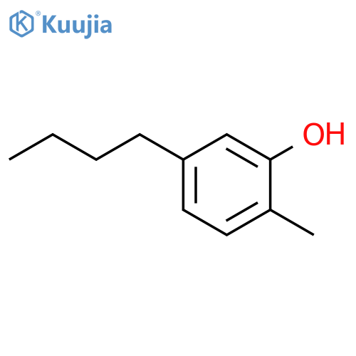 Phenol,5-butyl-2-methyl- structure