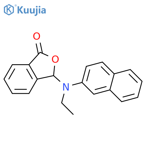 1(3H)-Isobenzofuranone, 3-(ethyl-2-naphthalenylamino)- structure