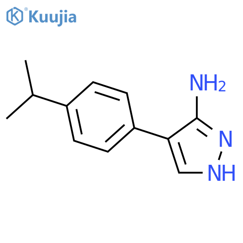4-(4-Isopropylphenyl)-1h-pyrazol-3-amine structure