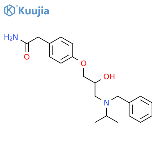 Benzeneacetamide,4-[2-hydroxy-3-[(1-methylethyl)(phenylmethyl)amino]propoxy]- structure