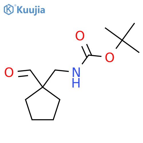 tert-butyl N-(1-formylcyclopentyl)methylcarbamate structure