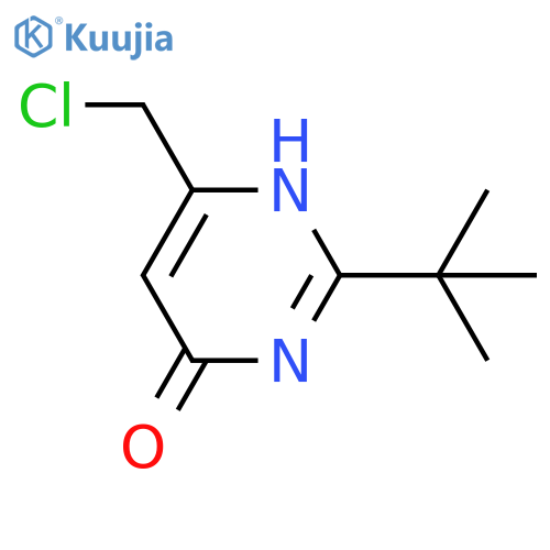 2-(tert-Butyl)-6-(chloromethyl)pyrimidin-4-ol structure